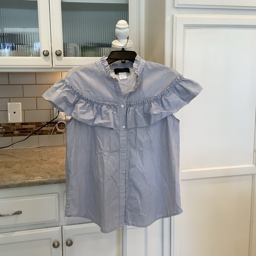 Blaque Label Striped Blouse Top Size Small
